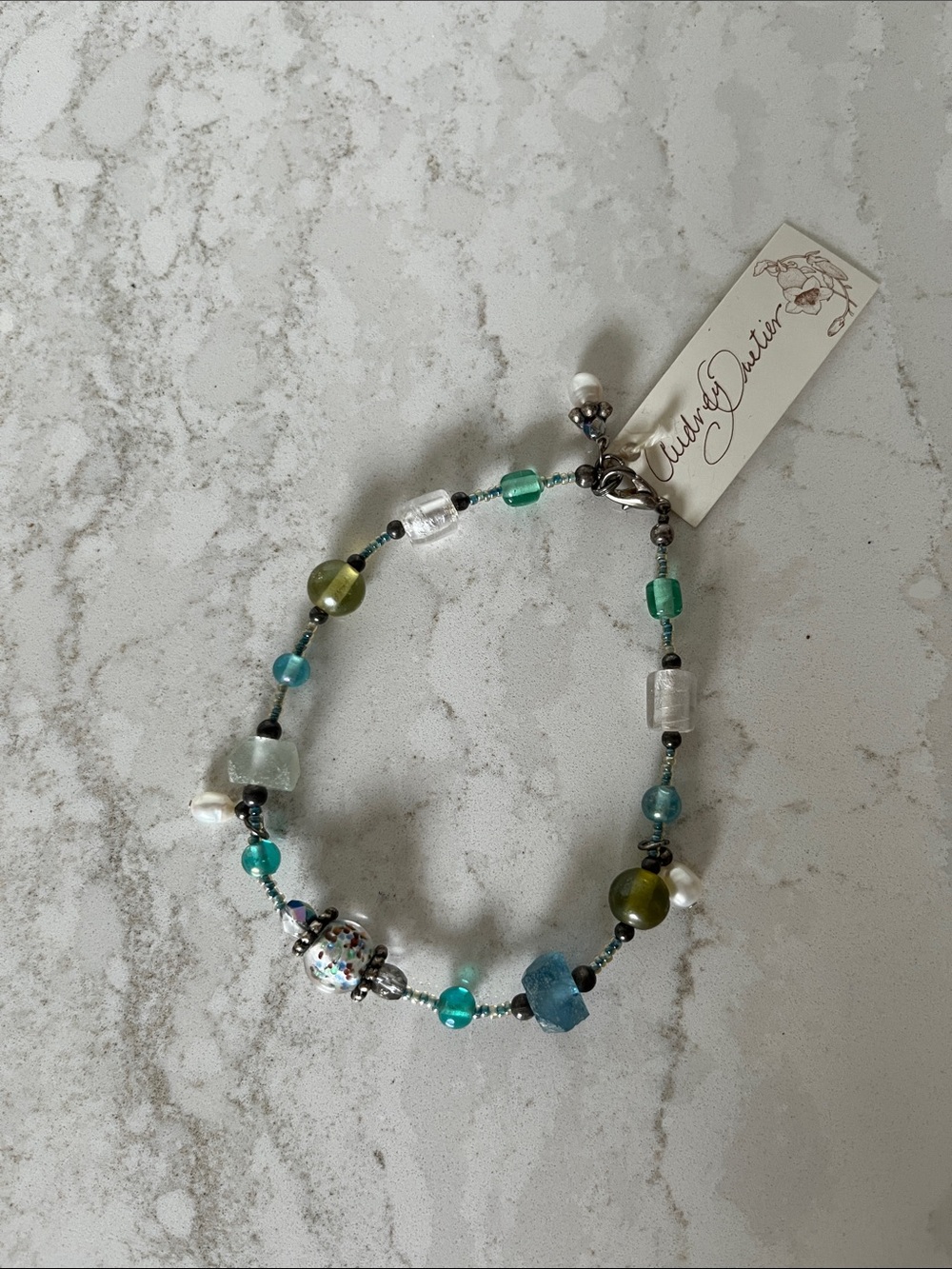 Audrey Quetier Seaglass Ankle Bracelet